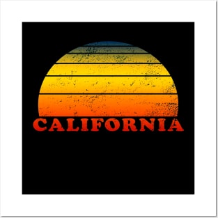 California Retro Vintage T Shirt 70s Throwback Surf Posters and Art